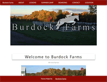 Tablet Screenshot of burdockfarms.com